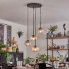Koyoto Lámparas suspendidas, Luminarias esféricas, Lámparas colgantes Colores ámbar, Transparente, Ahumado, 4 luces