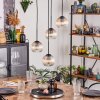 Koyoto Lámparas suspendidas, Luminarias esféricas, Lámparas colgantes Colores ámbar, Transparente, 4 luces