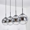 Gastor Lámparas suspendidas, Luminarias esféricas, Lámparas colgantes Transparente, Ahumado, 4 luces