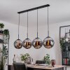 Gastor Lámparas suspendidas, Luminarias esféricas, Lámparas colgantes Cromo, Ahumado, 4 luces