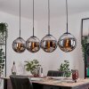 Gastor Lámparas suspendidas, Luminarias esféricas, Lámparas colgantes Cromo, Ahumado, 4 luces