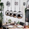 Gastor Lámparas suspendidas, Luminarias esféricas, Lámparas colgantes Cromo, Ahumado, 4 luces