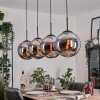 Gastor Lámparas suspendidas, Luminarias esféricas, Lámparas colgantes Cromo, Ahumado, 4 luces