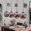 Gastor Lámparas suspendidas, Luminarias esféricas, Lámparas colgantes Cromo, Ahumado, 4 luces