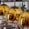 Gastor Lámparas suspendidas, Luminarias esféricas, Lámparas colgantes dorado, Transparente, 4 luces