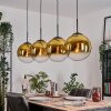 Gastor Lámparas suspendidas, Luminarias esféricas, Lámparas colgantes dorado, Transparente, 4 luces