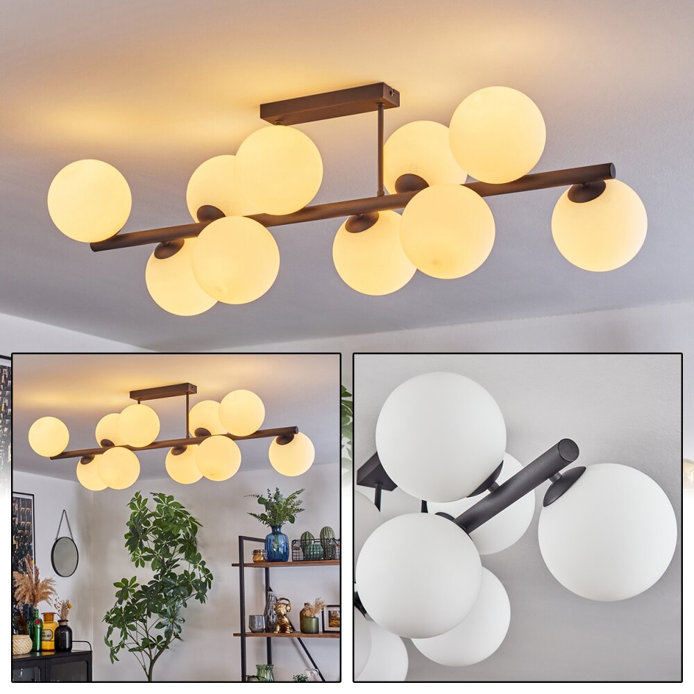 Gastor Plafones, Luminarias esféricas Blanca, 10 luces main product photo