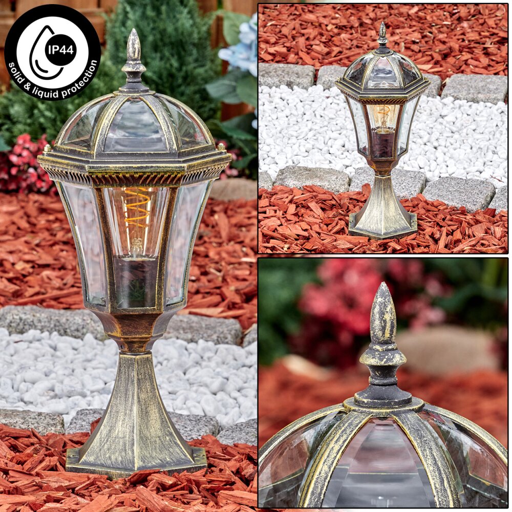Lavajo Balizas de exterior, Iluminación de caminos dorado, Negro, 1 luz main product photo