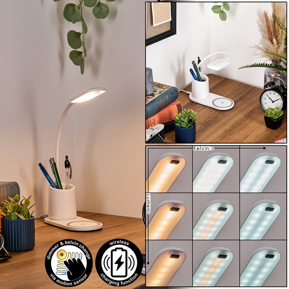 Debelmose Lámparas de escritorio, Lámparas de mesa LED Blanca, 1 luz main product photo