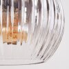 Koyoto Lámparas suspendidas, Luminarias esféricas, Lámparas colgantes Transparente, Ahumado, 4 luces