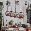 Gastor Lámparas suspendidas, Luminarias esféricas, Lámparas colgantes Cromo, Ahumado, 4 luces