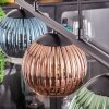 Koyoto Lámparas suspendidas, Luminarias esféricas, Lámparas colgantes Azul, Verde, Color cobre, 3 luces