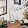 Tykby Lámparas de escritorio, Lámparas de mesa, Lámpara lectura LED Plata, Blanca, 1 luz