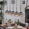 Gastor Lámparas suspendidas, Luminarias esféricas, Lámparas colgantes Transparente, Ahumado, 5 luces