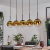 Gastor Lámparas suspendidas, Luminarias esféricas, Lámparas colgantes dorado, Transparente, 5 luces