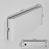 Gamas Aplique de exterior, Lámpara de baño, Apliques, Spot de pared Blanca, 1 luz