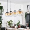 Gastor Lámparas suspendidas, Luminarias esféricas, Lámparas colgantes Colores ámbar, Transparente, 4 luces