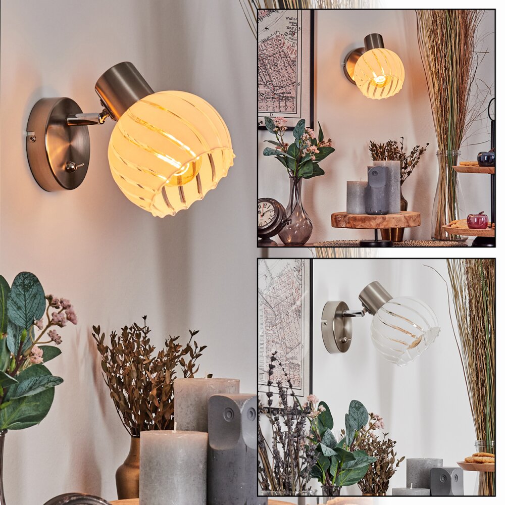 Dysted Luminarias esféricas, Apliques, Spot de pared Níquel-mate, 1 luz main product photo