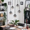 Gastor Lámparas suspendidas, Luminarias esféricas, Lámparas colgantes Transparente, Ahumado, 5 luces