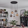 Gastor Lámparas suspendidas, Luminarias esféricas, Lámparas colgantes Colores ámbar, Transparente, Ahumado, 5 luces