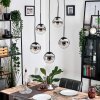 Gastor Lámparas suspendidas, Luminarias esféricas, Lámparas colgantes Cromo, Transparente, Ahumado, 5 luces