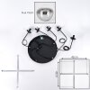 Gastor Lámparas suspendidas, Luminarias esféricas, Lámparas colgantes Cromo, Transparente, Ahumado, 5 luces