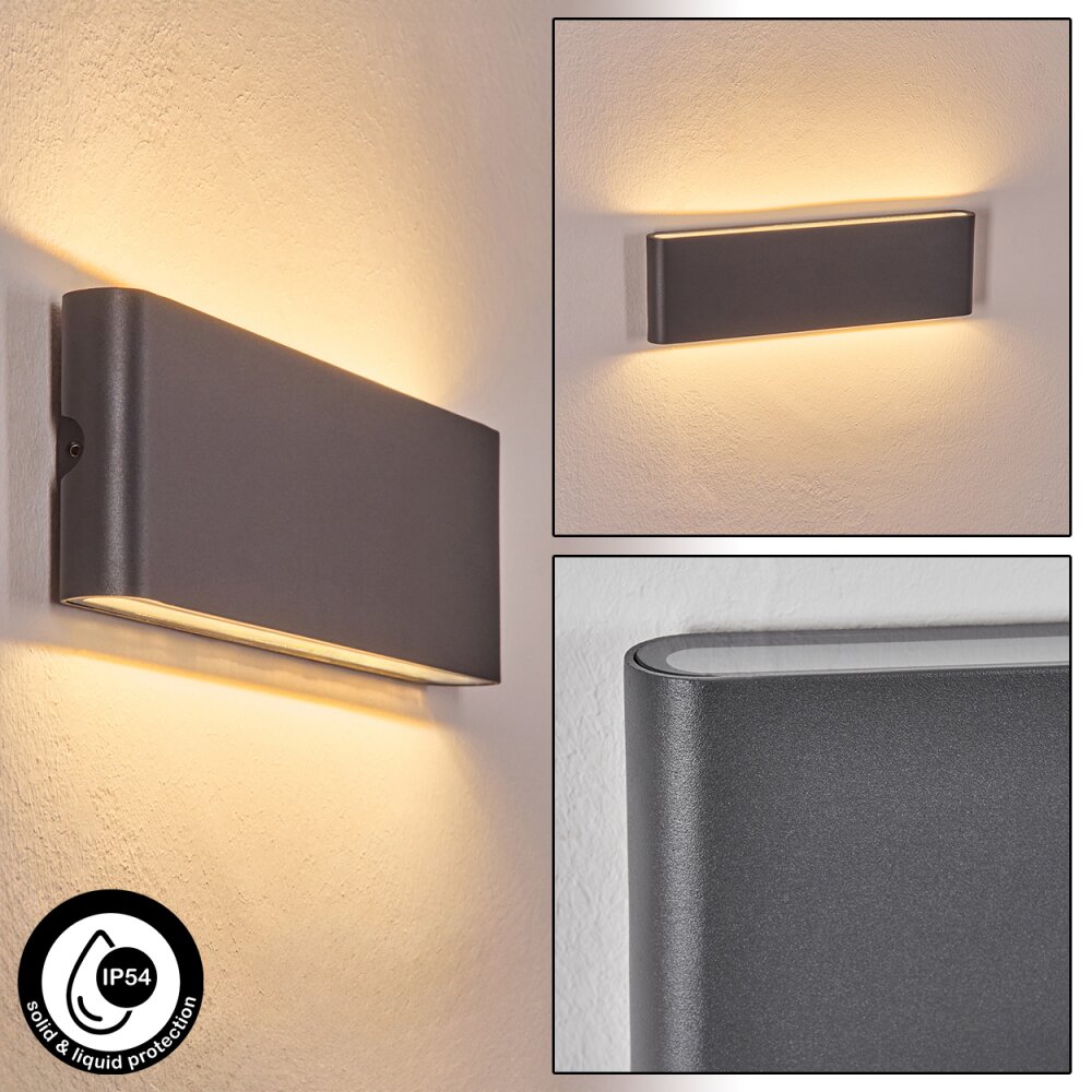Gamas Aplique de exterior, Lámpara de baño, Apliques, Spot de pared Antracita, 1 luz main product photo