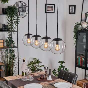Gastor Lámparas suspendidas, Luminarias esféricas, Lámparas colgantes Transparente, 4 luces