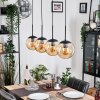 Gastor Lámparas suspendidas, Luminarias esféricas, Lámparas colgantes Colores ámbar, 4 luces