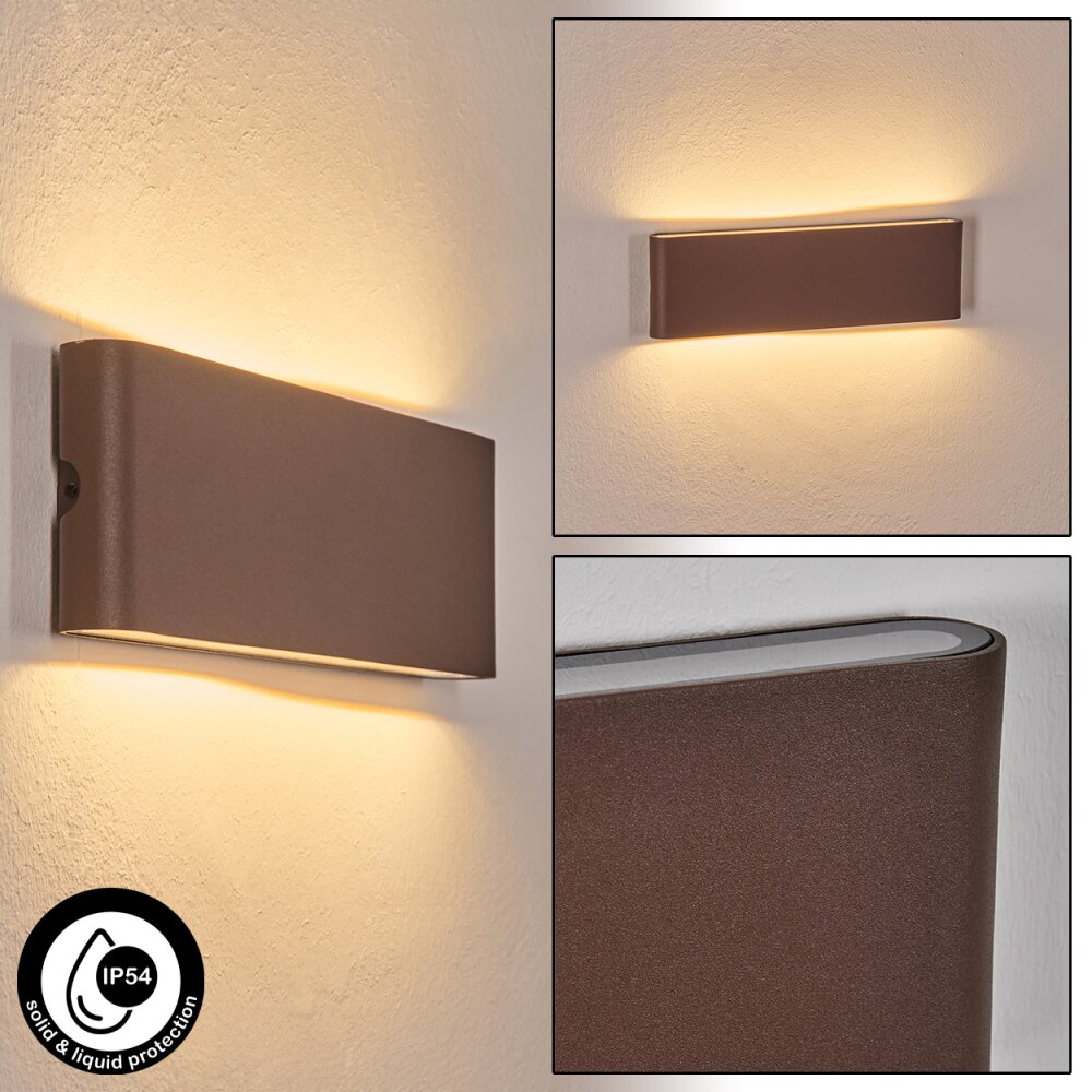 Gamas Aplique de exterior, Lámpara de baño, Apliques, Spot de pared Color óxido, 1 luz main product photo