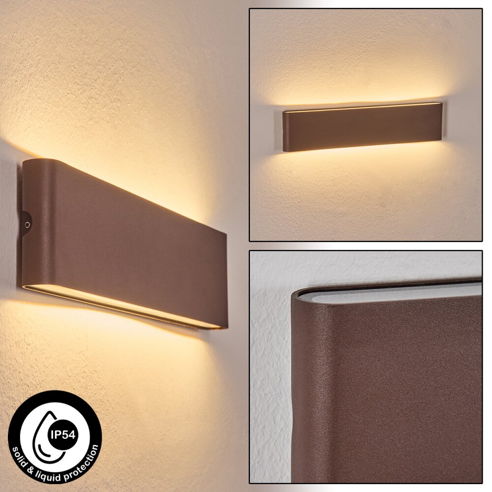 Gamas Aplique de exterior, Lámpara de baño, Apliques, Spot de pared Color óxido, 1 luz main product photo