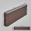 Gamas Aplique de exterior, Lámpara de baño, Apliques, Spot de pared Color óxido, 1 luz