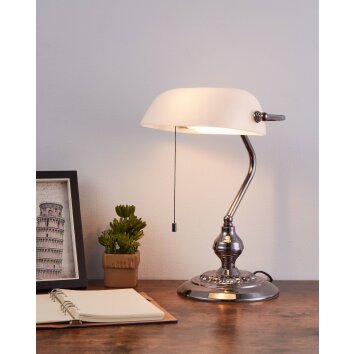 Lámparas Eglo BANKER Lámparas de mesa Níquel-mate, 1 luz