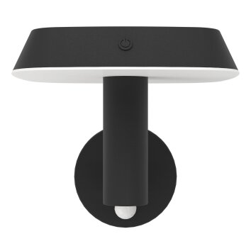 Lámparas Eglo DREOLI Iluminación exterior LED Negro, 1 luz, Sensor de movimiento