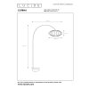 Lámparas Lucide CORINA Lámpara de pie, Lámparas de pie tipo arco Beige, 1 luz