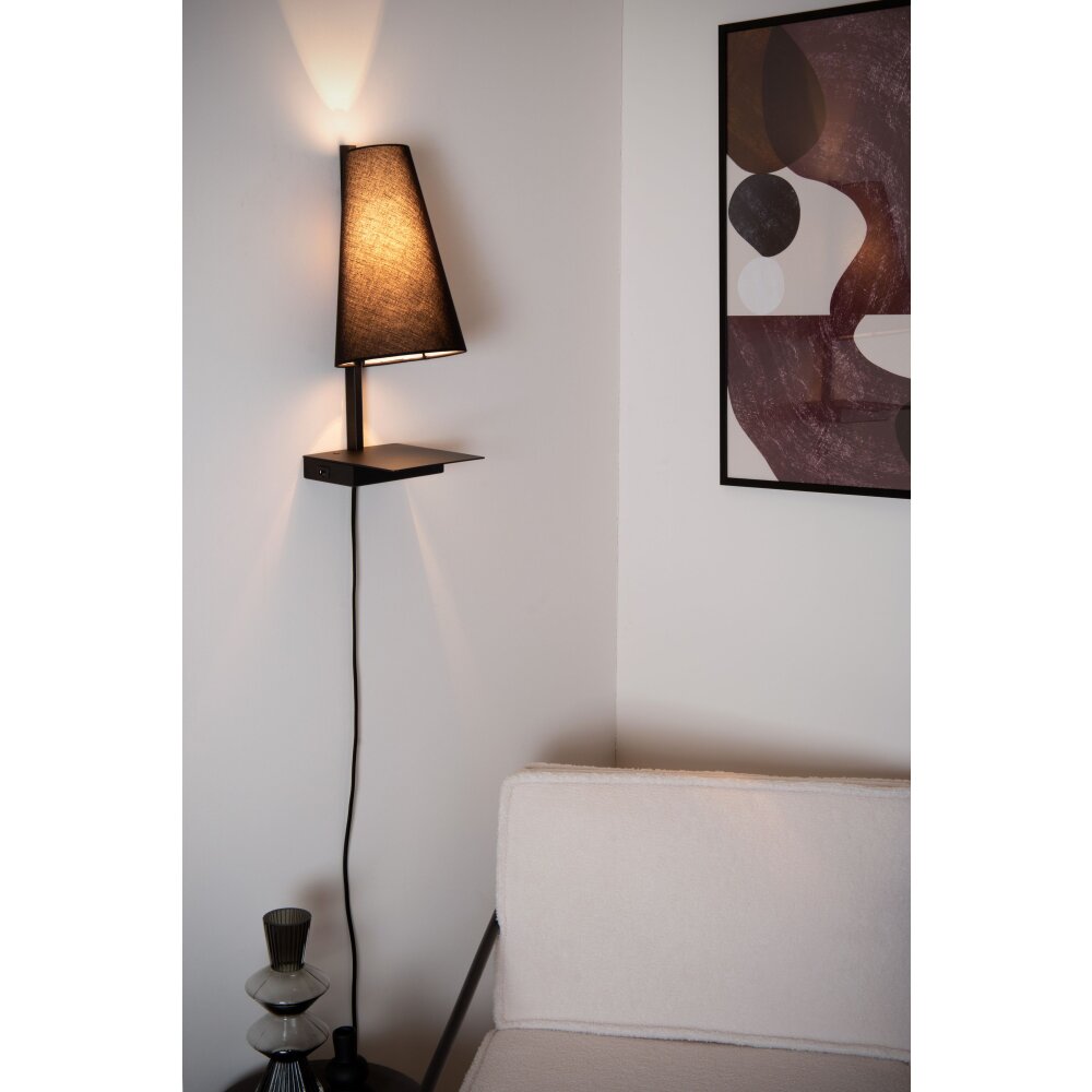 Lámparas Lucide GREGORY Apliques Negro, 1 luz main product photo