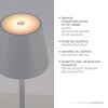Lámparas Leuchten Direkt EURIA Lámpara de pie LED Blanca, 1 luz