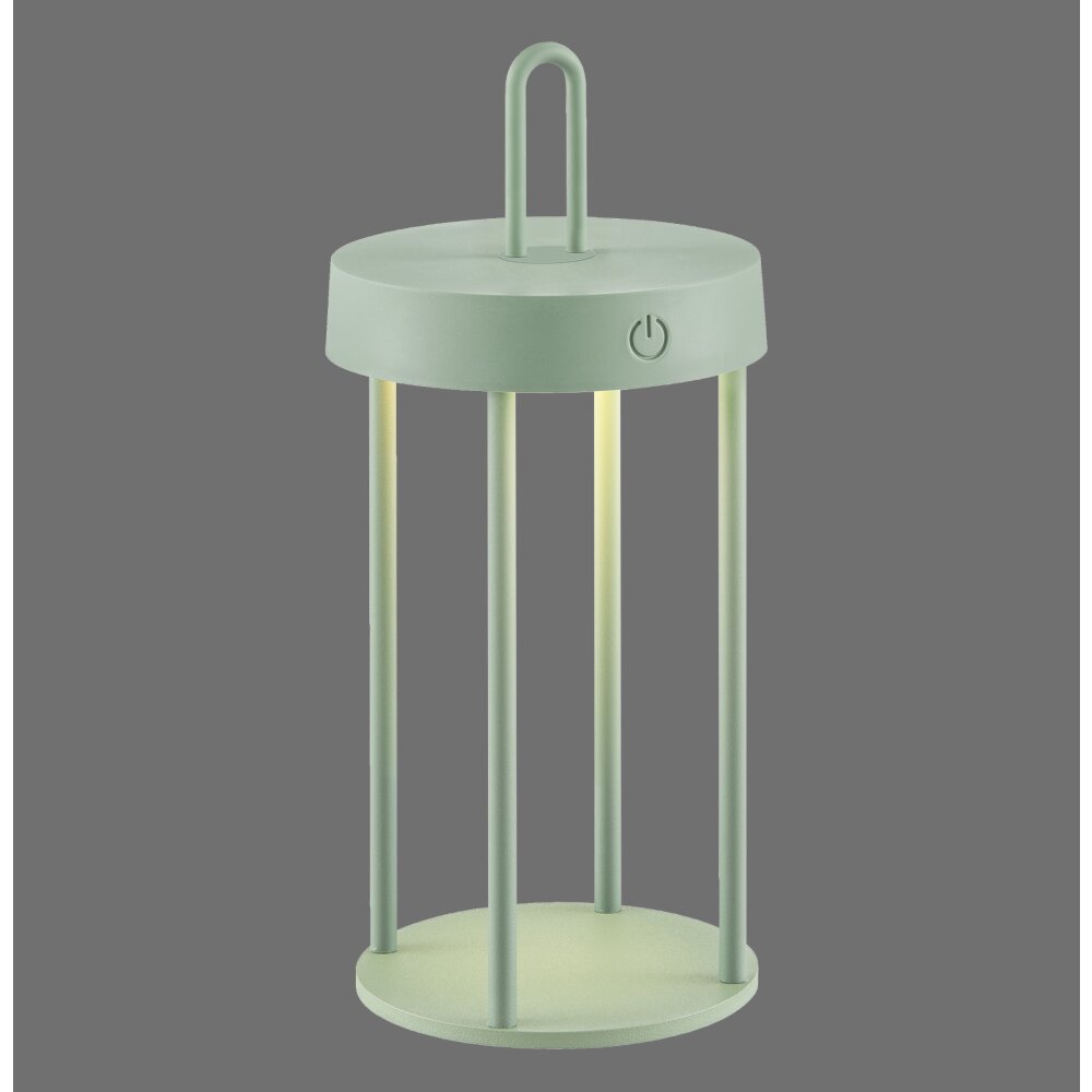 Lámparas Leuchten Direkt ANSELM Lámparas de mesa LED Verde, 1 luz main product photo