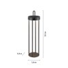Lámparas Leuchten Direkt ANSELM Lámpara de pie LED Negro, 1 luz