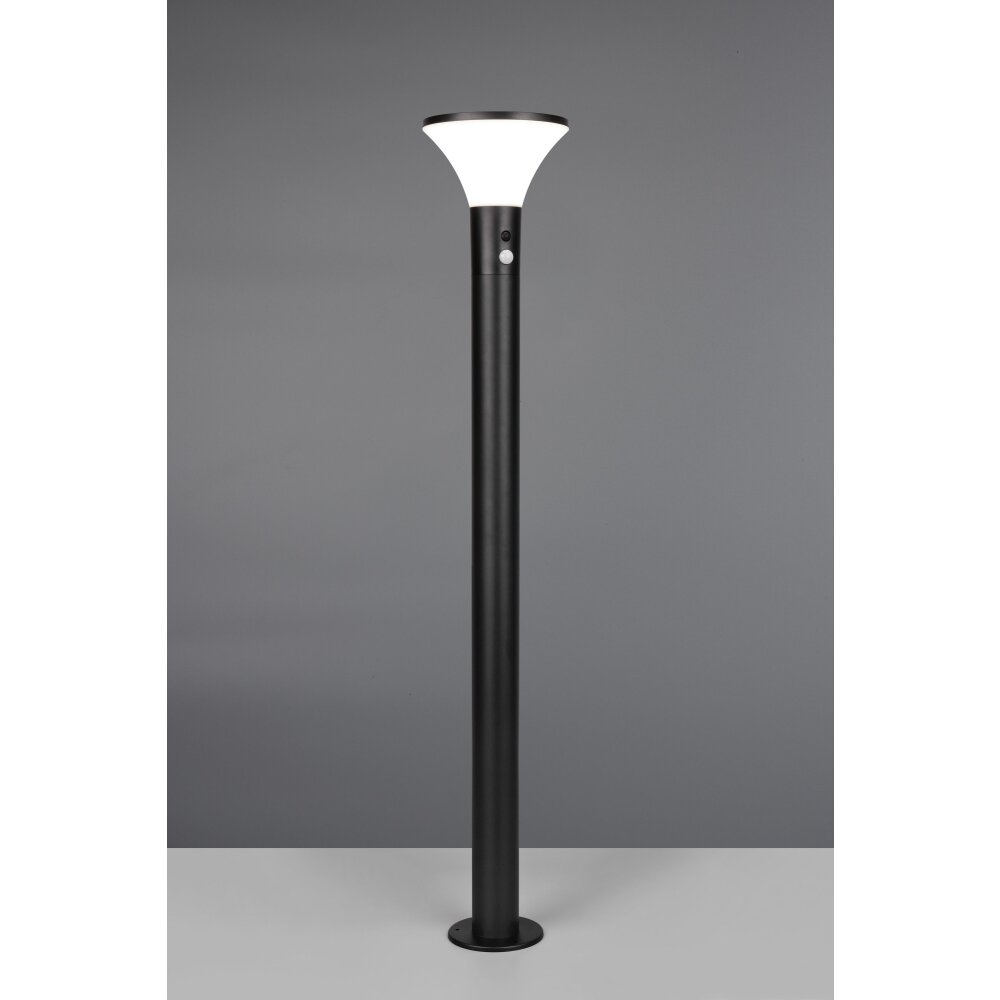 Lámparas Reality Gorda Lámpara de pie para exterior LED Negro, 1 luz, Sensor de movimiento main product photo