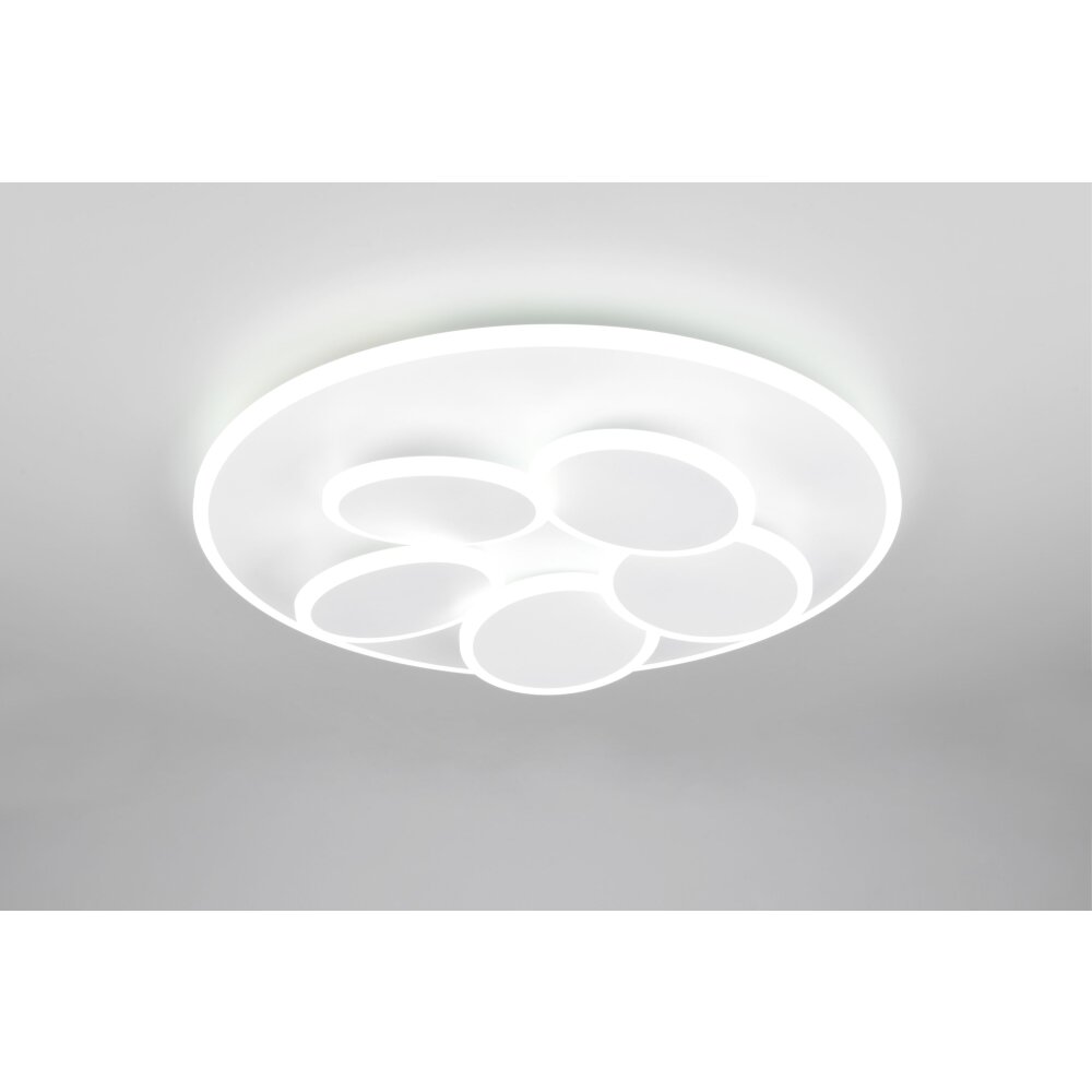Lámparas Trio Mandala Plafones LED Blanca, 1 luz, Mando a distancia main product photo