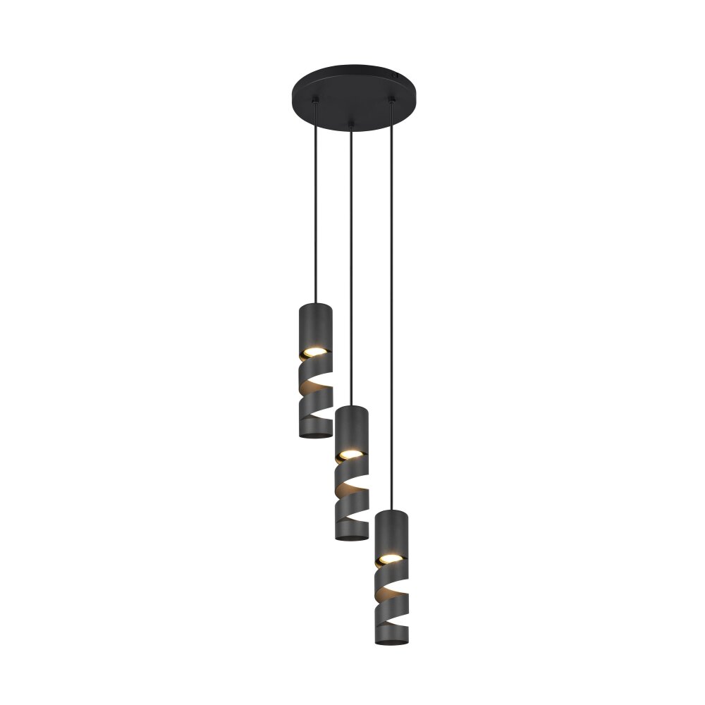 Lámparas Trio Stream Lámparas colgantes Negro, 3 luces main product photo