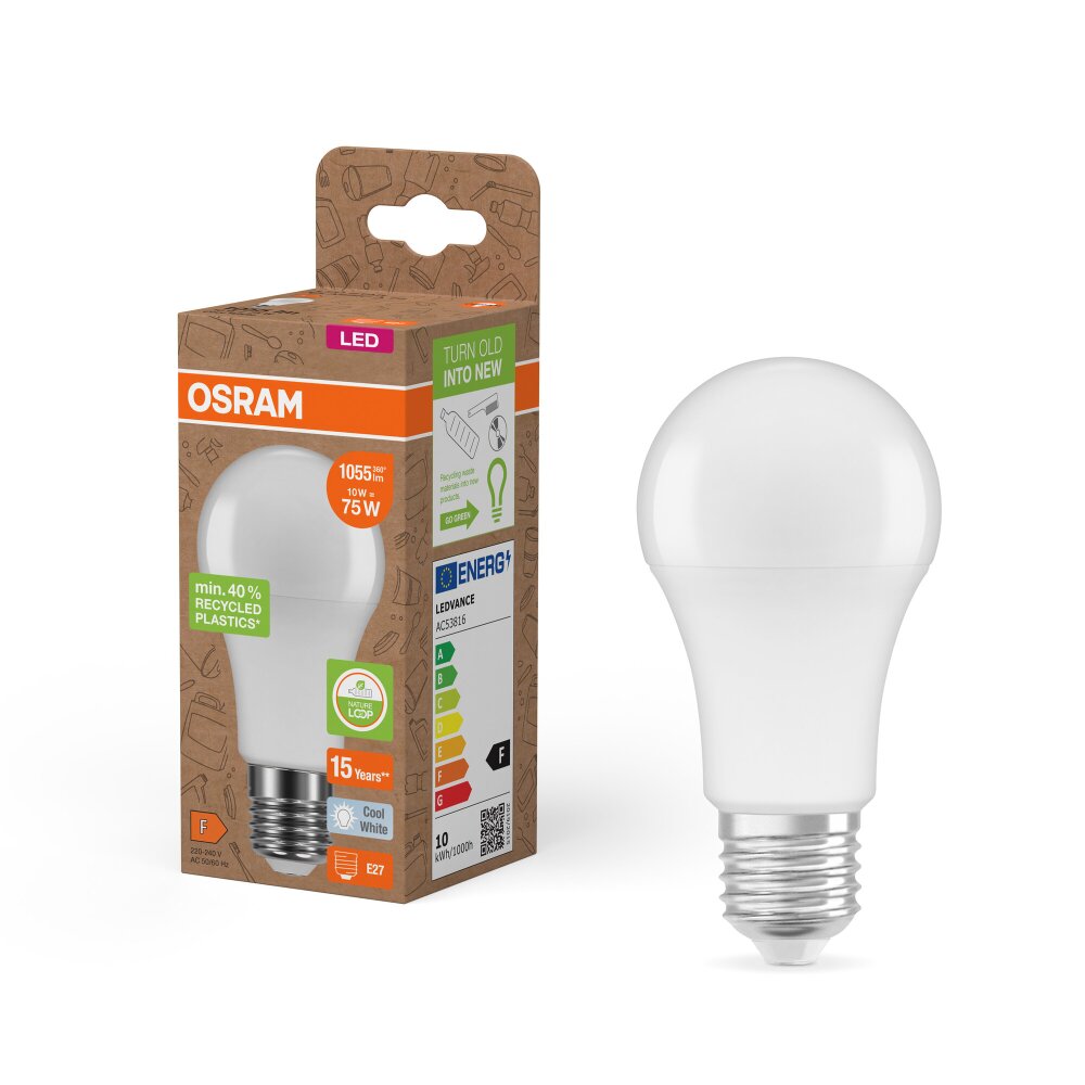 Lámparas Osram E27 10 Watt blanco neutro 1055 Lumen main product photo