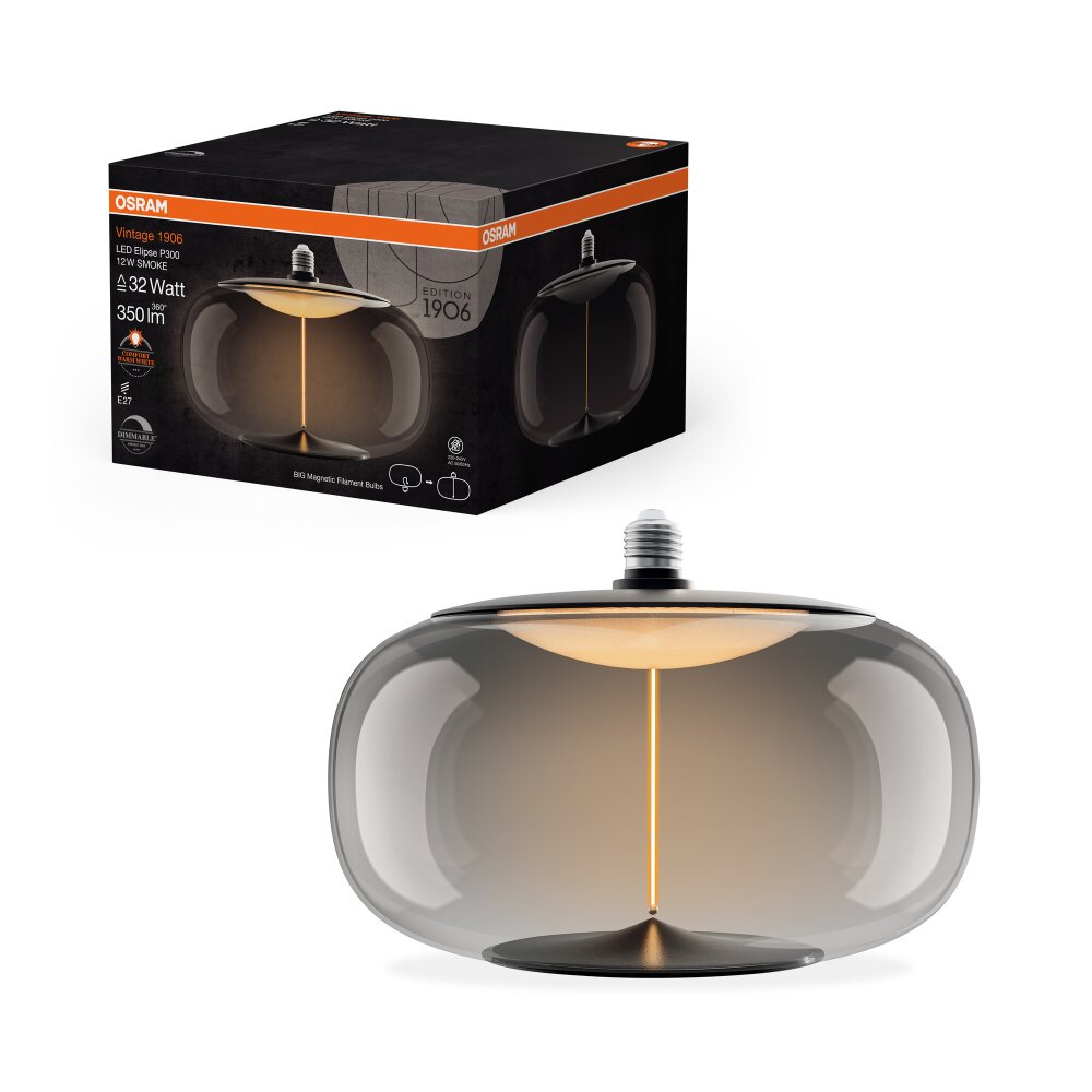 Lámparas Osram E27 12 Watt blanco cálido regulable 350 Lumen main product photo