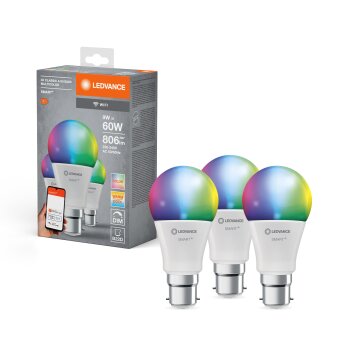 Lámparas Ledvance B22d 9 Watt blanco cálido regulable 806 Lumen