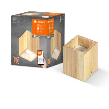 Lámparas Ledvance DECOR Plafones y apliques / Lámparas de techo y pared LED Color madera, 1 luz