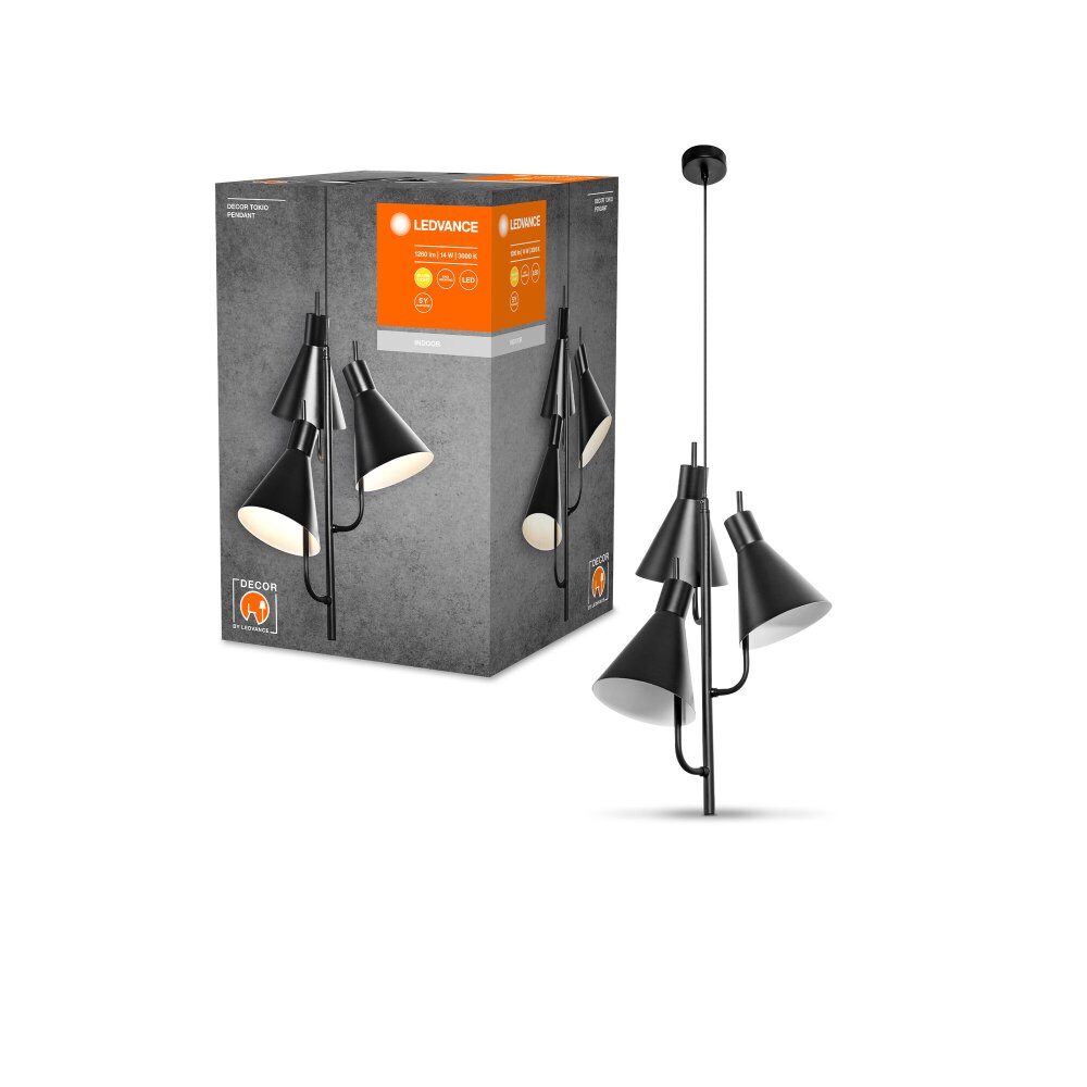 Lámparas Ledvance DECOR Plafones y apliques / Lámparas de techo y pared LED Negro, 1 luz main product photo