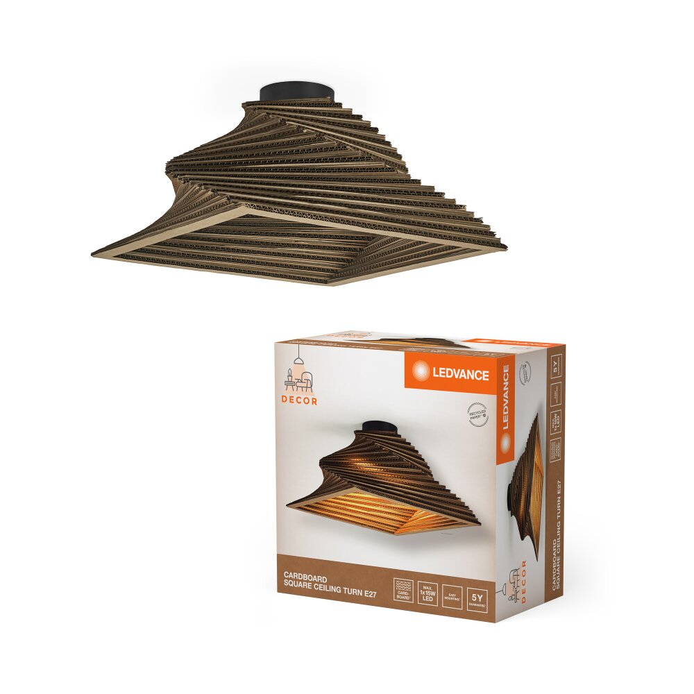 Lámparas Ledvance DECOR Plafones y apliques / Lámparas de techo y pared Marrón, 1 luz main product photo
