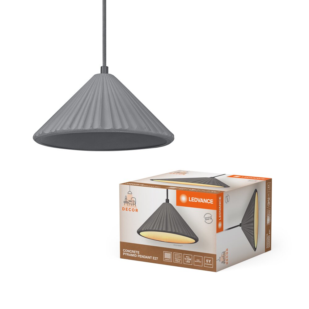 Lámparas Ledvance DECOR Plafones y apliques / Lámparas de techo y pared Gris, 1 luz main product photo
