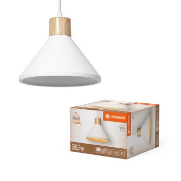 Lámparas Ledvance DECOR Plafones y apliques / Lámparas de techo y pared Color madera, Blanca, 1 luz